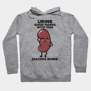 Cute Dialysis Nurse Urine Good Hands Pun Hoodie